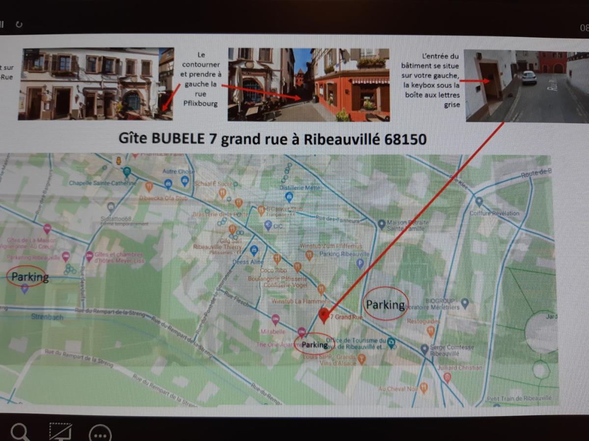 Le Bubele Au Coeur Du Centre Medieval Et Vignoble Рибовілле Екстер'єр фото